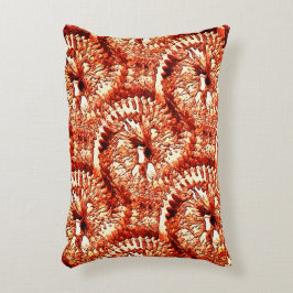 Rustische herhaling van roodkoraalrosetten, gekaar accent kussen