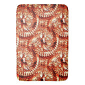 Rustische herhaling van roodkoraalrosetten, gekaar badmat (Voorkant Verticaal)