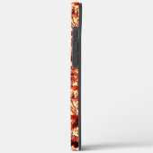 Rustische herhaling van roodkoraalrosetten, gekaar Case-Mate iPhone case (Achterkant / Links)