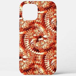 Rustische herhaling van roodkoraalrosetten, gekaar Case-Mate iPhone case