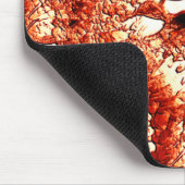 Rustische herhaling van roodkoraalrosetten, gekaar muismat (Hoek)