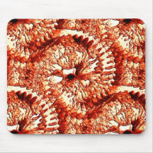 Rustische herhaling van roodkoraalrosetten, gekaar