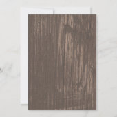 Rustische Hoefijzers Bridal Shower Invitations Kaart (Achterkant)