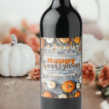 Rustische Houten Pompoen Thanksgiving Friendsgivin