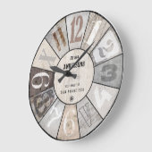 RUSTISCHE INDUSTRIËLE  STIJL GROTE KLOK (Hoek)