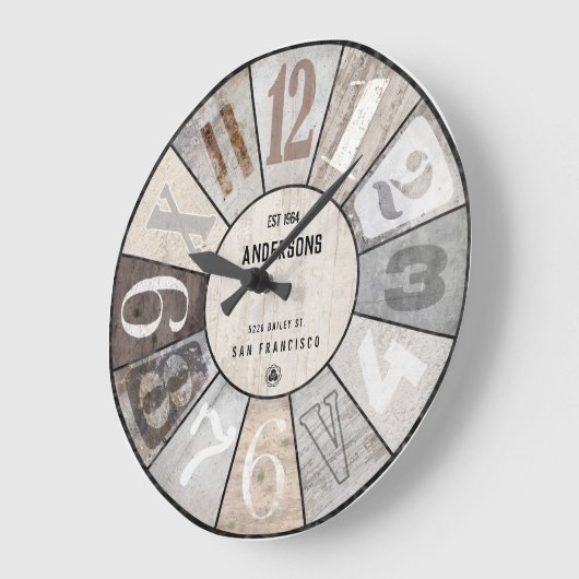 RUSTISCHE INDUSTRIËLE  STIJL GROTE KLOK (Hoek)