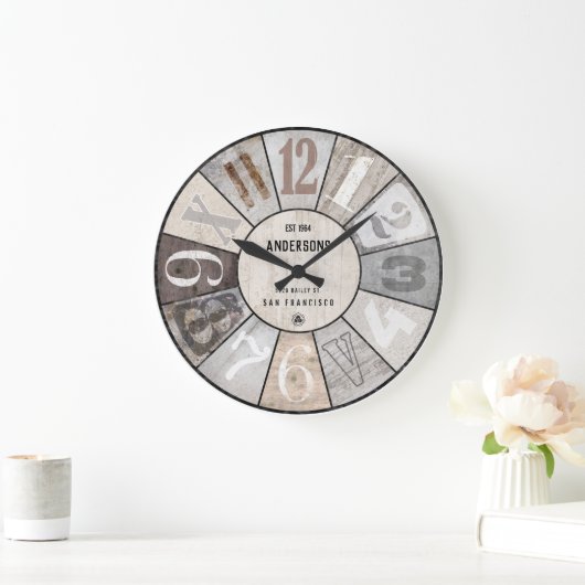 RUSTISCHE INDUSTRIËLE  STIJL GROTE KLOK (Huis)