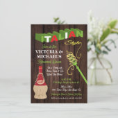 Rustische Italiaanse repetities Kaart (Staand voorkant)