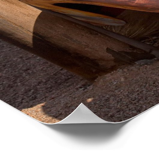 Rustische junkauto in het Namibië Solitaire fotoPo Poster (Hoek)