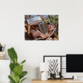 Rustische junkauto in het Namibië Solitaire fotoPo Poster (Thuiskantoor)