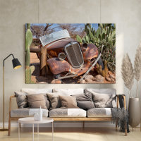 Rustische junkauto in het Namibië Solitaire fotoPo