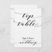 Rustische Kaart van de bovenste tafel van het wedd (Voorkant / Achterkant)