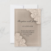 Rustische Kaart voor het ontvangen van bruiloften (Voorkant)