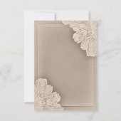 Rustische Kaart voor het ontvangen van bruiloften (Achterkant)