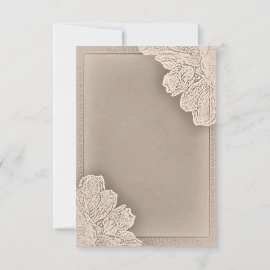 Rustische Kaart voor het ontvangen van bruiloften (Achterkant)