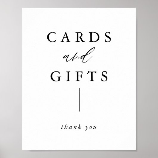 Rustische kalligrafie Elegant Kaarten en Gifts Wed Poster (Voorkant)