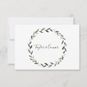 Rustische kalligrafie Weddenschap Hartelijk dank Bedankkaart (Achterkant)