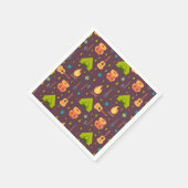 Rustische kamperpatroontenten en gitaren servet (Hoek)