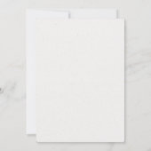 Rustische katoenen groene wedding save the date (Achterkant)