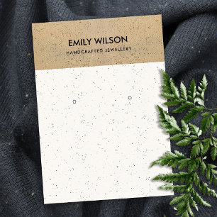 RUSTISCHE KERAMISCHE TERRACOTTA TEXTURE EARING DIS VISITEKAARTJE