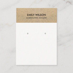 RUSTISCHE KERAMISCHE TERRACOTTA TEXTURE EARRING DI VISITEKAARTJE