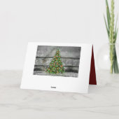 Rustische kerst feestdagen kaart (Achterkant)