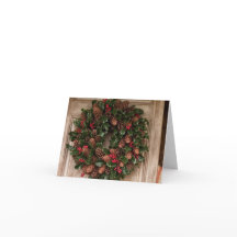 Rustische kerstbegroeting