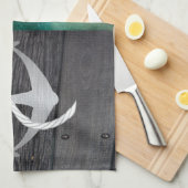 Rustische keukenhanddoek (Quarter Fold)