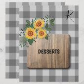 Rustische keukenmakerij voor het recept van gingha (Voorkant / Achterkant)