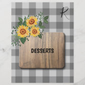 Rustische keukenmakerij voor het recept van gingha (Voorkant)