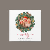 Rustische krans Elegante Kerstmis Aangepaste foto