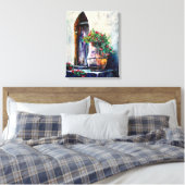 Rustische kunst canvas afdruk (Insitu (Slaapkamer))