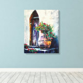 Rustische kunst canvas afdruk (Insitu (Houten vloer))