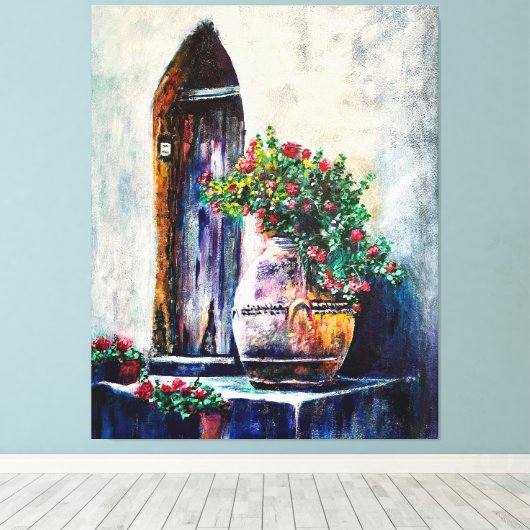 Rustische kunst canvas afdruk (Insitu (Houten vloer))