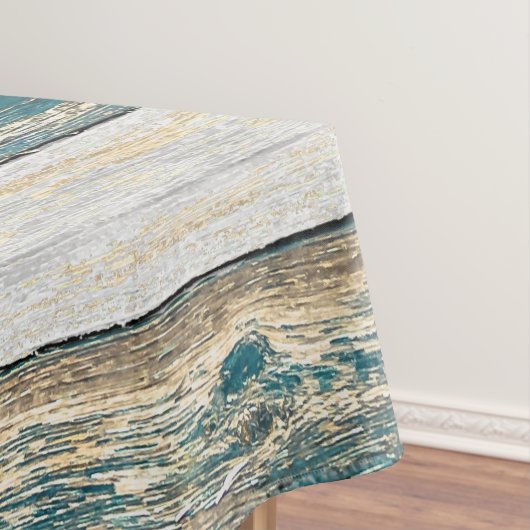 Rustische leemons (blauw) tafelkleed (Voorbeeld)