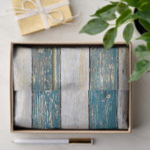 Rustische leemons (blauw) tissuepapier (Geschenk)