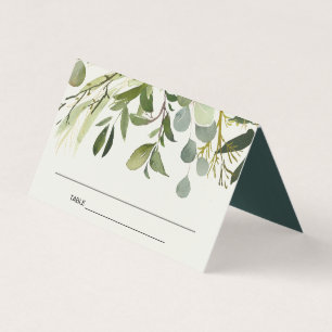 RUSTISCHE LEZIE GROENE GOUDE FOLIAGE WEDDING PLACE KAART