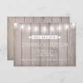 RUSTISCHE LICHTEN - AANGEPASTE KAART VOOR ONTVANGS (Voorkant / Achterkant)