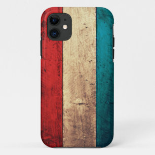 Rustische Luxemburgse vlag Case-Mate iPhone Case