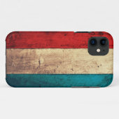 Rustische Luxemburgse vlag Case-Mate iPhone Case (Achterkant (horizontaal))