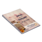 Rustische melk kan een landelijke bruiloft plannen notitieboek (Rechterzijde)