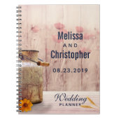 Rustische melk kan een landelijke bruiloft plannen notitieboek (Voorkant)