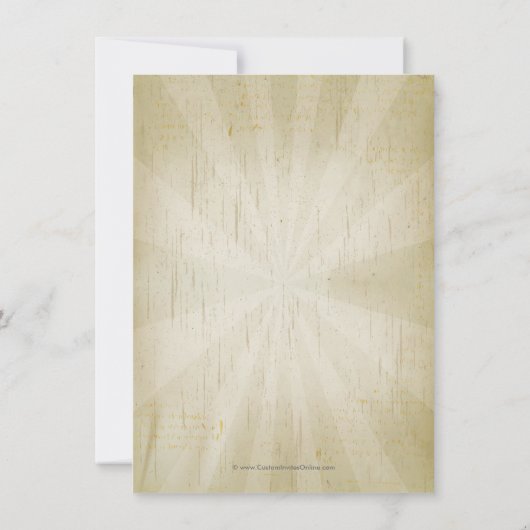 Rustische Mustache Bash Graduation Party Kaart (Achterkant)