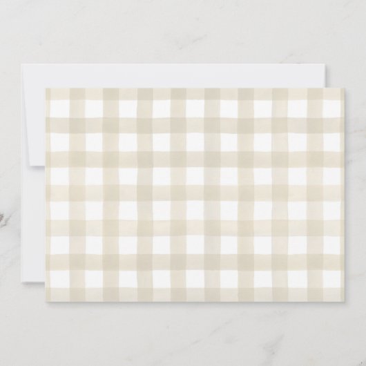 Rustische, natuurlijke kerstfotokaart kaart (Achterkant)