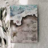 Rustische Oceaan | Beach Destination Rehearsal Din Kaart