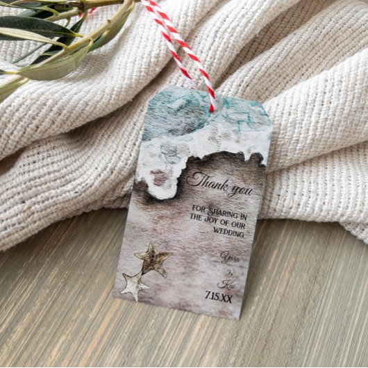 Rustische Oceaan | Beach Destination Wedding Gift  Cadeaulabel