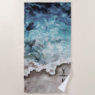Rustische Oceaan Beach Towel Strandlaken