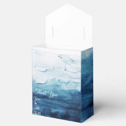 Rustische Oceaan Bedankdoosjes (Geopend)