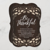 Rustische olievloeistof | Thanksgiving binnenuitno Kaart (Voorkant / Achterkant)