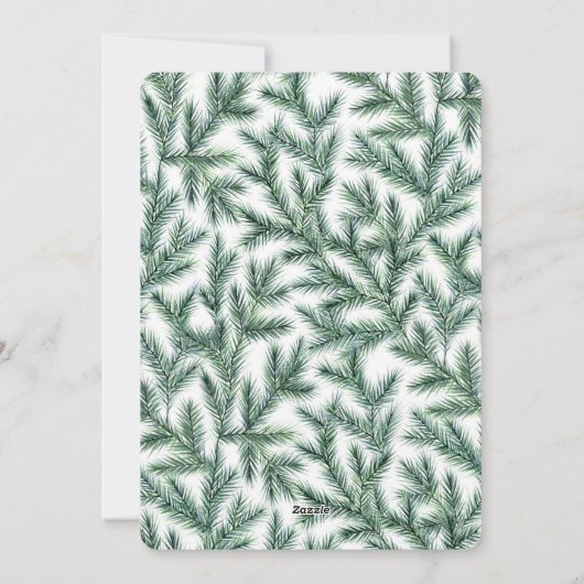 Rustische omloop | Holiday Photo Collage Card Feestdagenkaart (Achterkant)